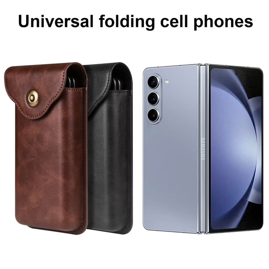 Belt Bag Leather Wide - Beltclip hoesje/heuptas voor Samsung Galaxy Z