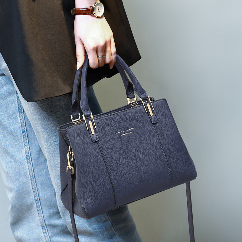 Luxury Bags News - Nieuwe mode Echt leer Damestrendhandtas Commuter