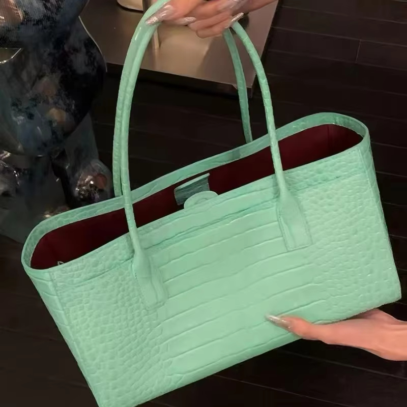 Luxury Bags Green - Gratis verzending Krokodillenprint Tote Bag Grote