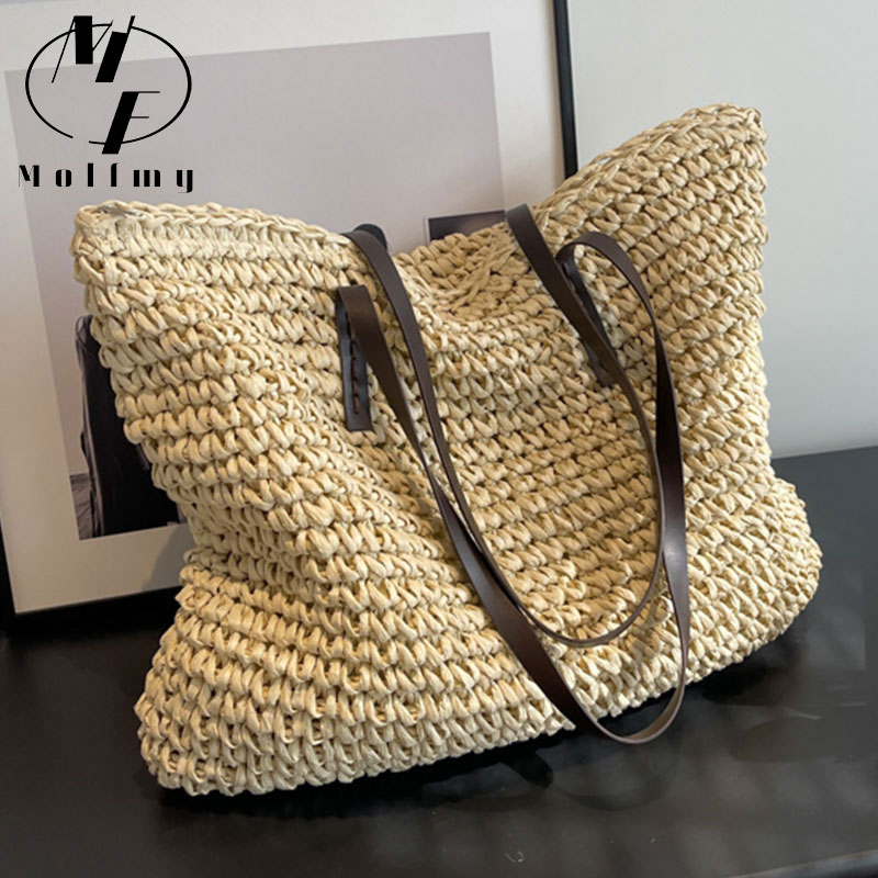 Luxury Bags Collection - Strogeweven draagtassen Casual groot luxe ontwerp