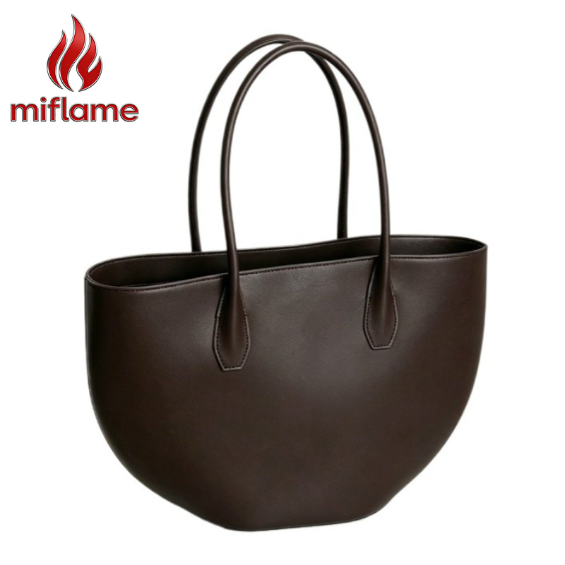 Structured Handbag Top Handle - Schoudertas voor dames, luxe halvemaanvormige handtas
