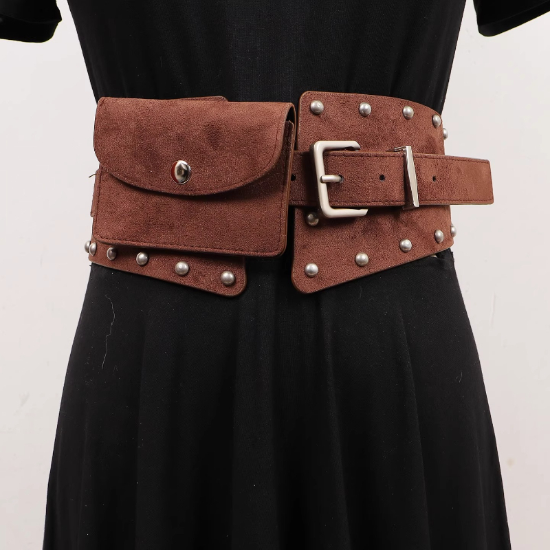 Belt Bag Leather Wide - Mode Stijl Suède Pu Lederen Heuptassen