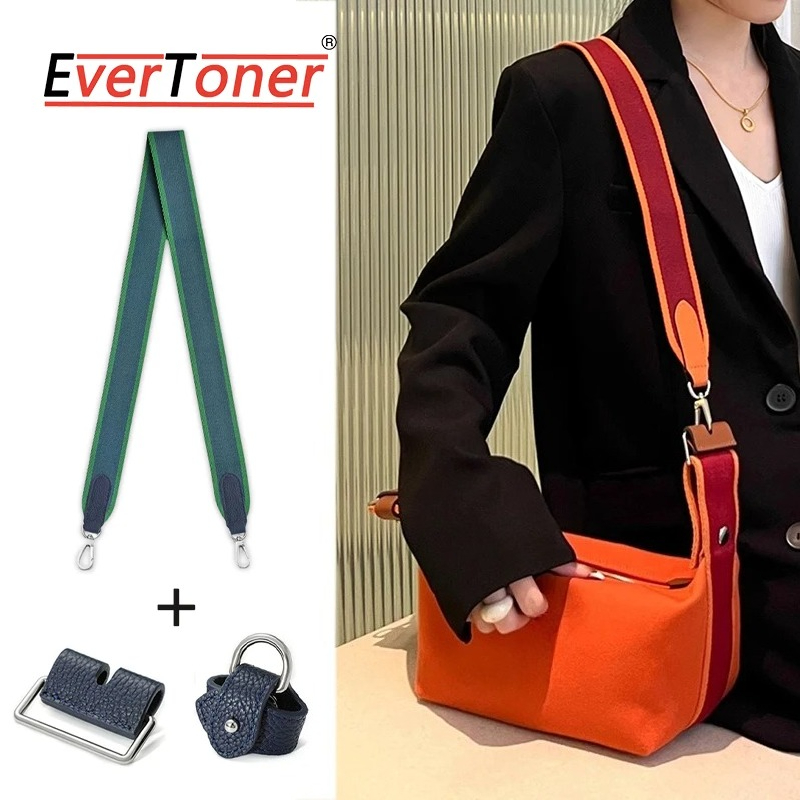 Belt Bag Leather Wide - EverToner Verbredende Geweven Canva Brede Schouderriem