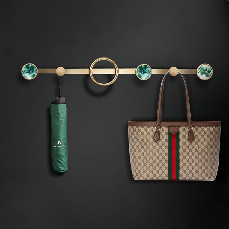 Groen/Wit Messing Wandmontage  - Luxury Bags Green recensie en prijs
