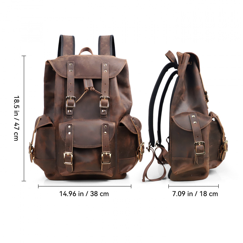Nieuwkomers Leren rugzak Luxe  - Luxury Bags For Travel recensie en prijs