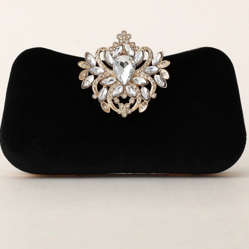 Donkergroene fluwelen clutch t - Luxury Bags Collection recensie en prijs