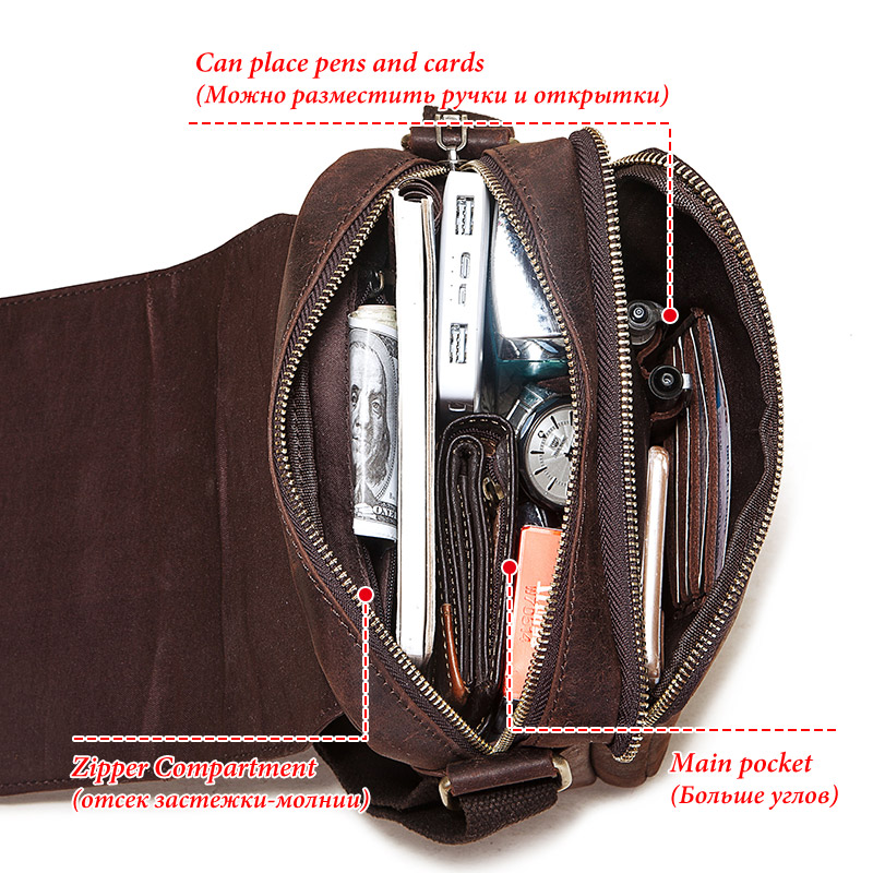 Vintage Crazy Horse lederen he - Luxury Bags For Travel recensie en prijs