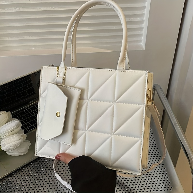 Stijlvolle gewatteerde draagta - Structured Handbag Top Handle recensie en prijs