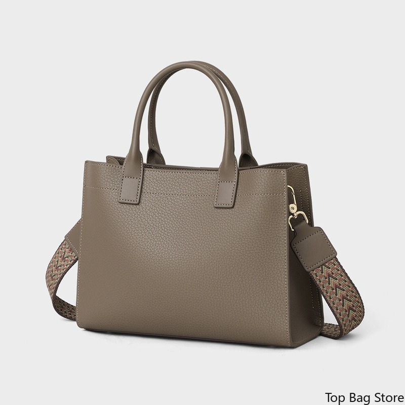 Echte leren schoudertas voor d - Structured Handbag Top Handle recensie en prijs