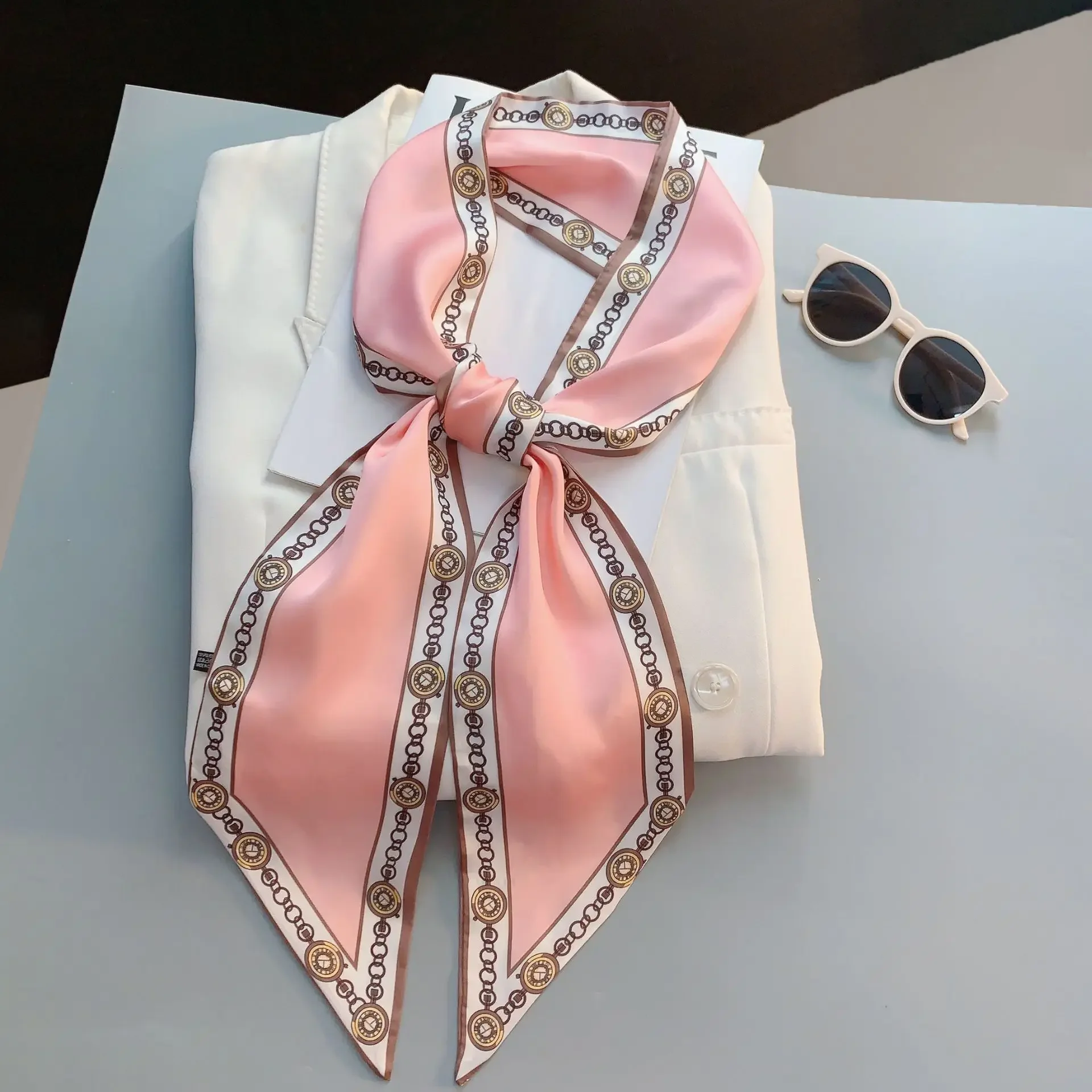 Design Print Skinny Sjaal Plai - Luxury Bags For Travel recensie en prijs