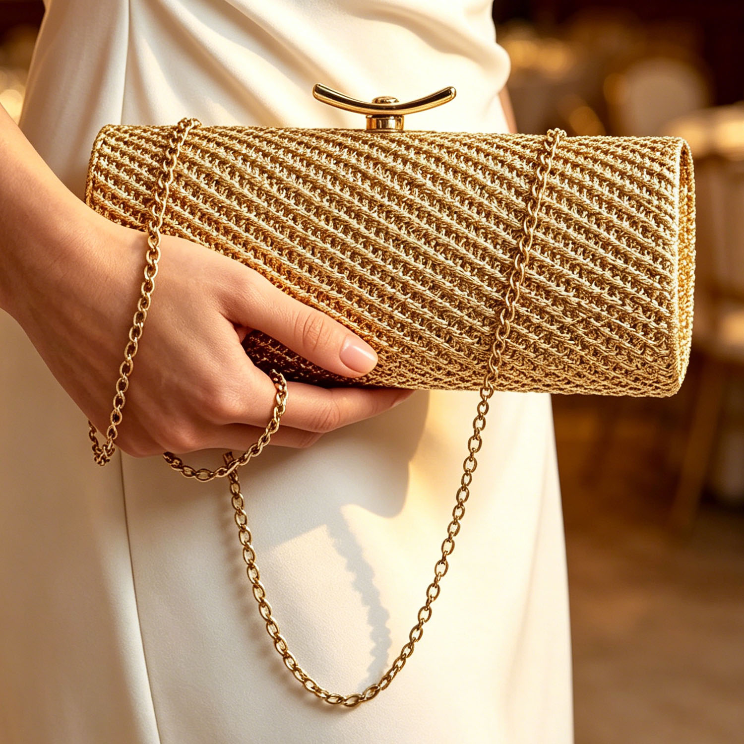 Geweven cilindervormige damesa - Luxury Bags Collection recensie en prijs