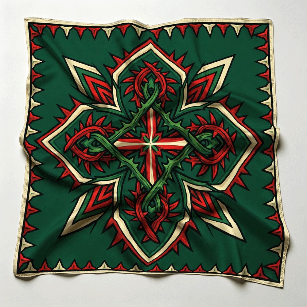 Rood en groen doornig rankpatr - Luxury Bags Green recensie en prijs