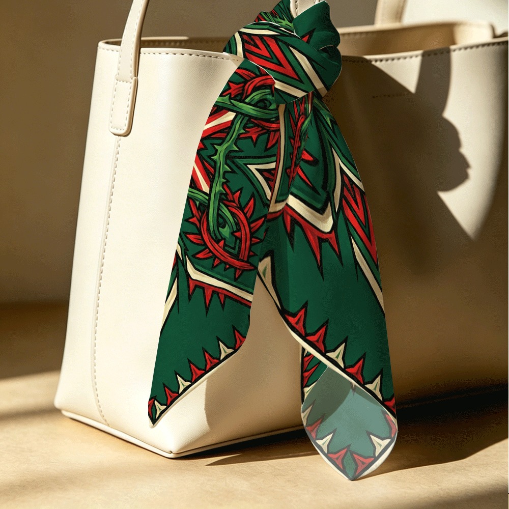 Rood en groen doornig rankpatr - Luxury Bags Green recensie en prijs
