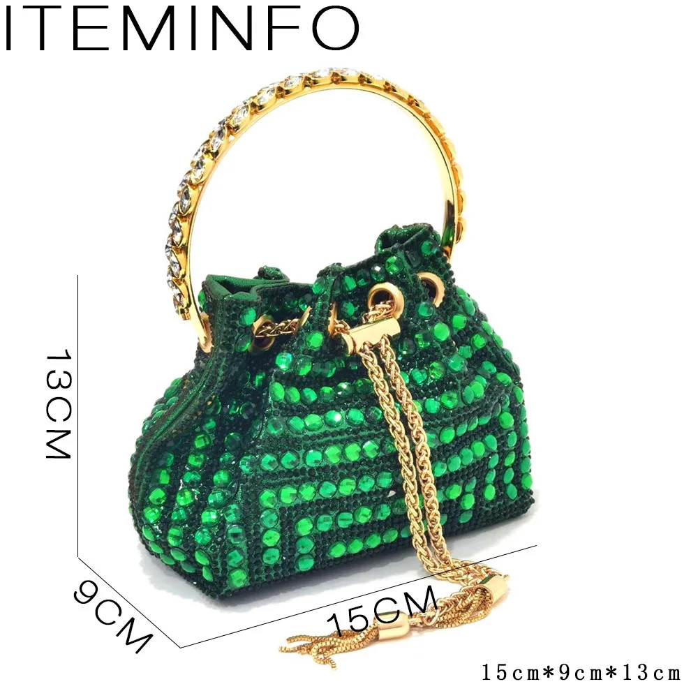 Luxe groene strass schoenen en - Luxury Bags Green recensie en prijs