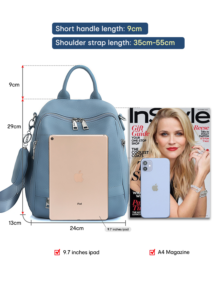 Zency Echt leren damesrugzak v - Luxury High Quality Bags recensie en prijs