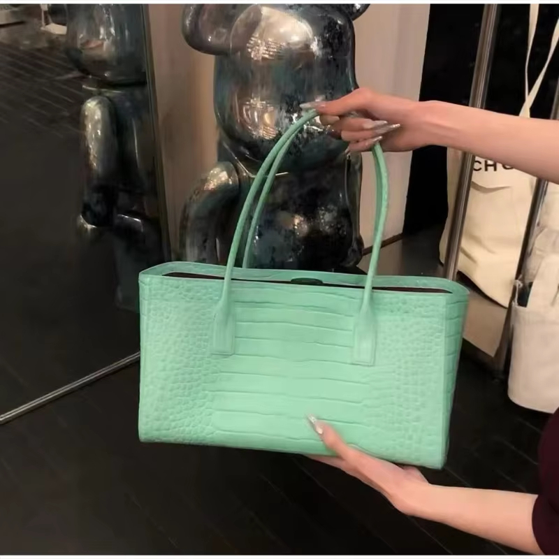 Tote Bag met krokodillenprint, - Luxury Bags Green recensie en prijs