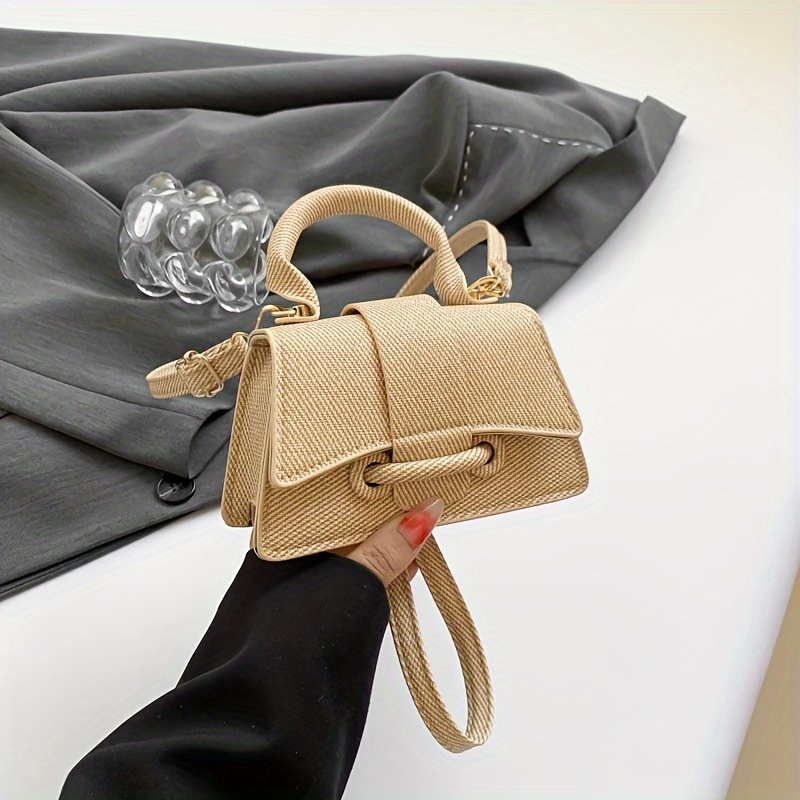 Damesmode geweven mini-handtas - Structured Handbag Top Handle recensie en prijs