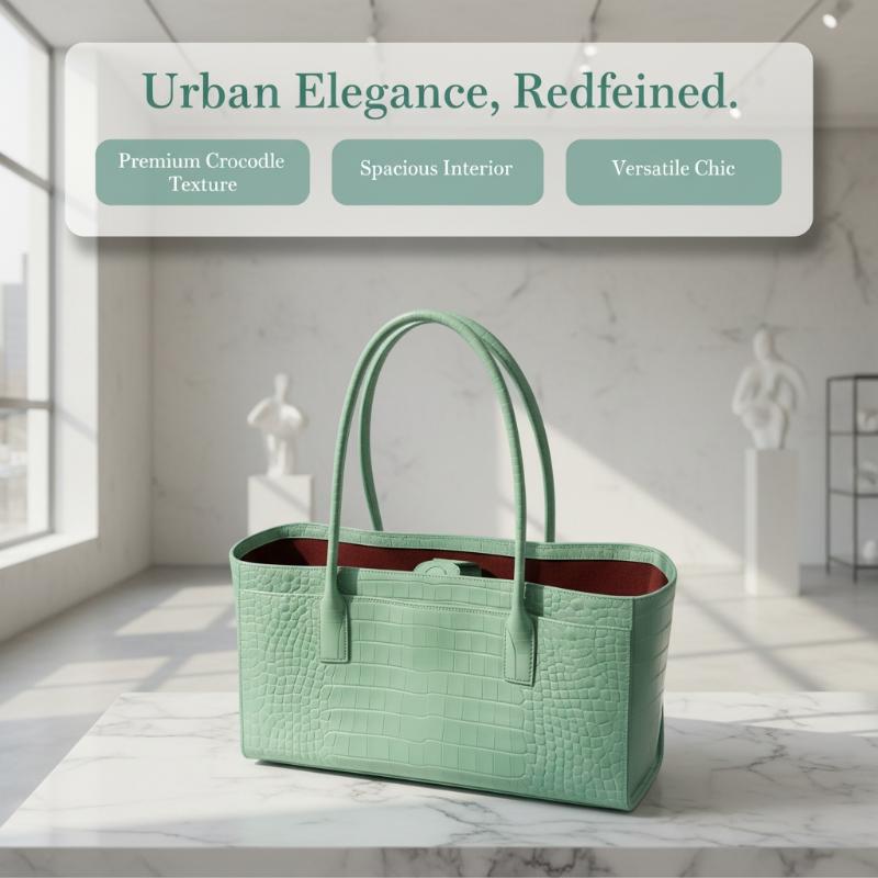 Luxe leren tas met krokodillen - Luxury Bags Green recensie en prijs