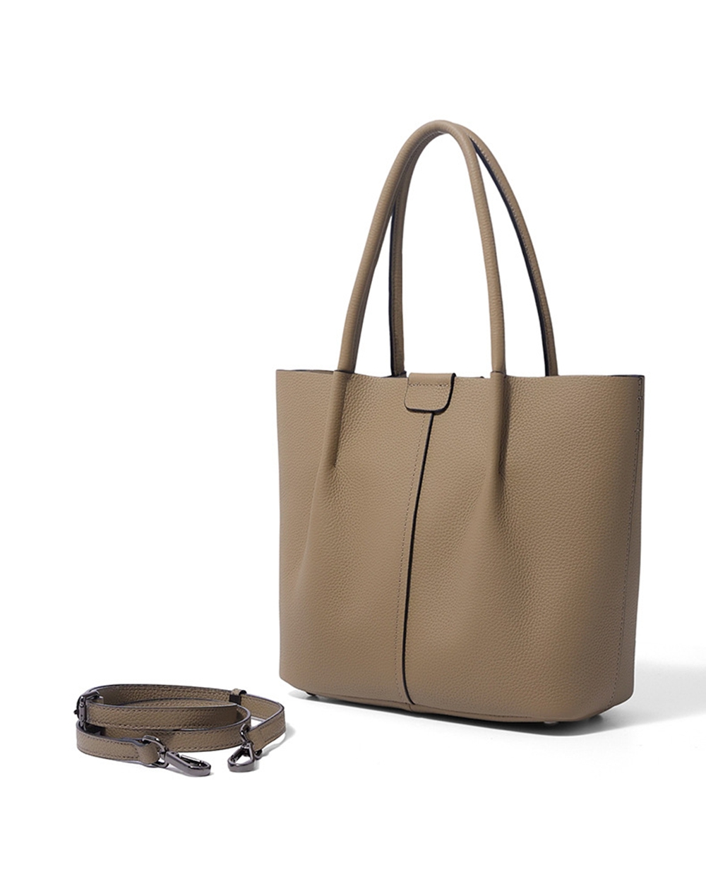 Echte high-end zachte lederen  - Structured Handbag Top Handle recensie en prijs