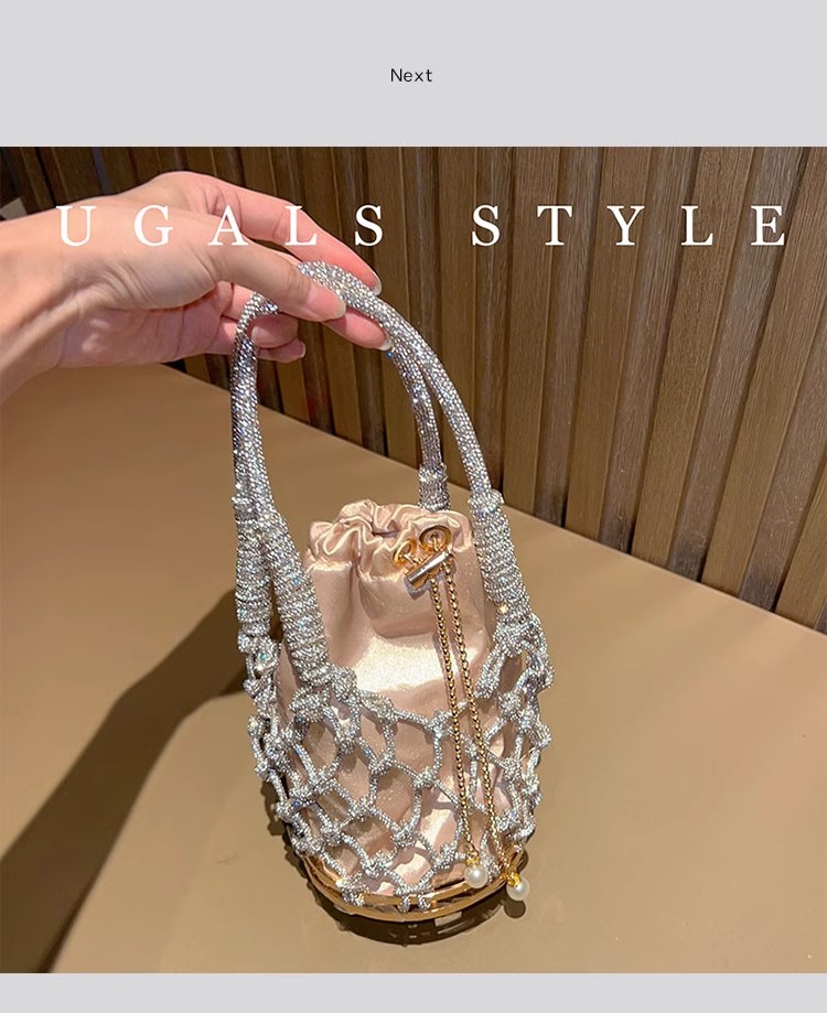 Uitgehold glitter touw geweven - Luxury Bags Collection recensie en prijs