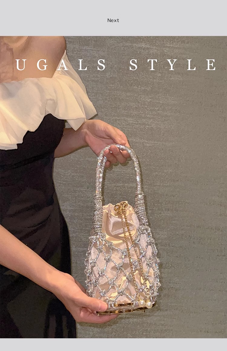 Uitgehold glitter touw geweven - Luxury Bags Collection recensie en prijs