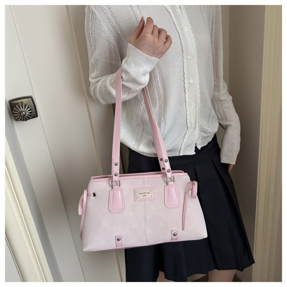 Koreaanse stijl kunstleren han - Structured Handbag Top Handle recensie en prijs