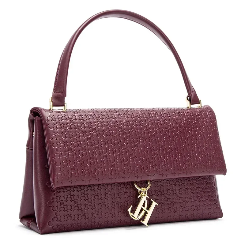 Elegante handtas met monogram, - Structured Handbag Top Handle recensie en prijs
