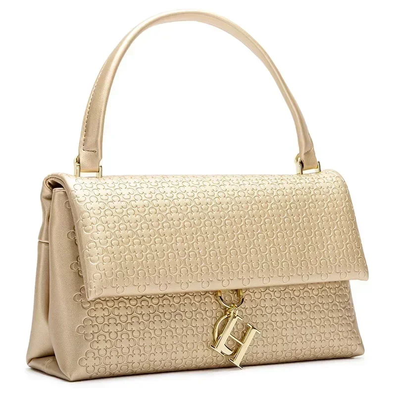 Elegante handtas met monogram, - Structured Handbag Top Handle recensie en prijs