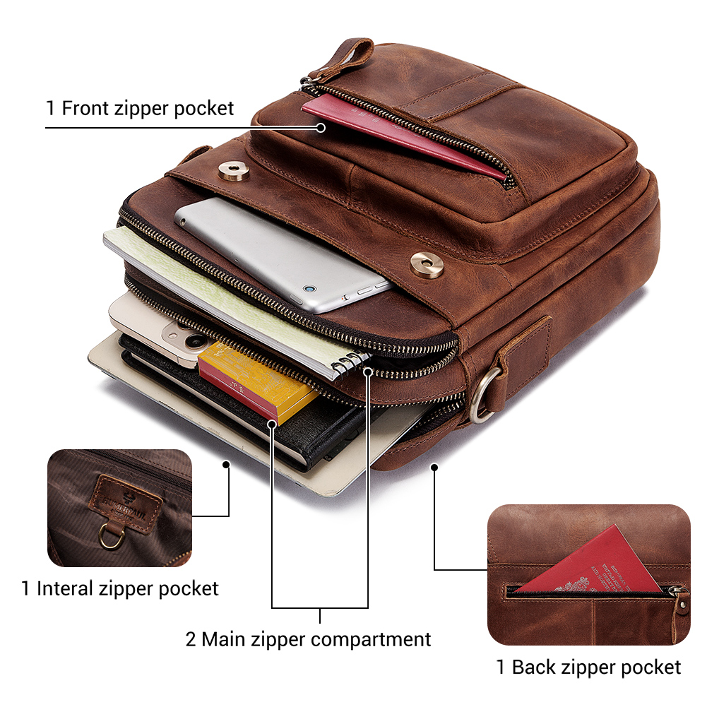 HUMERPAUL lederen herenschoude - Luxury Bags For Travel recensie en prijs