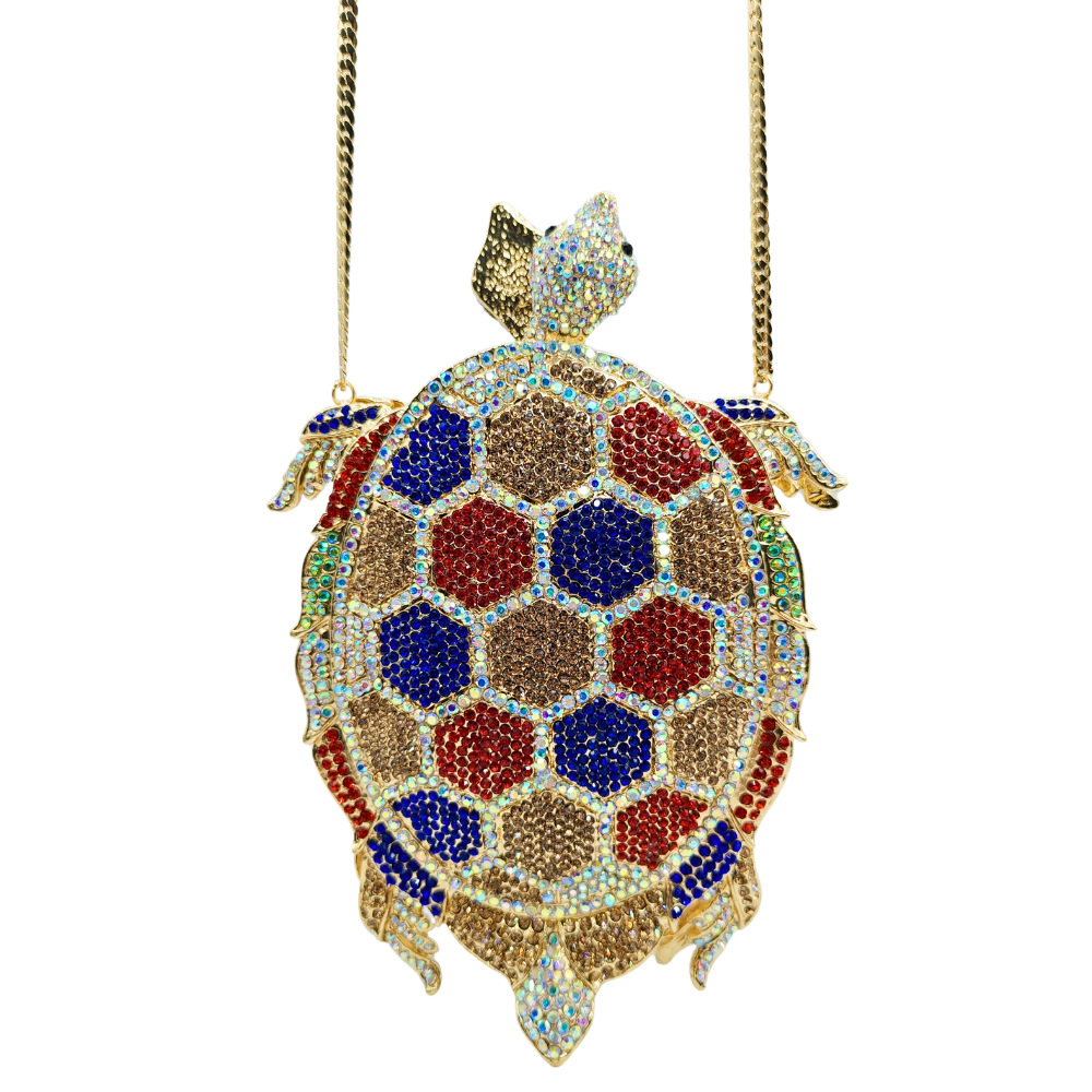 Schildpadvormige avondclutch m - Luxury Bags Green recensie en prijs