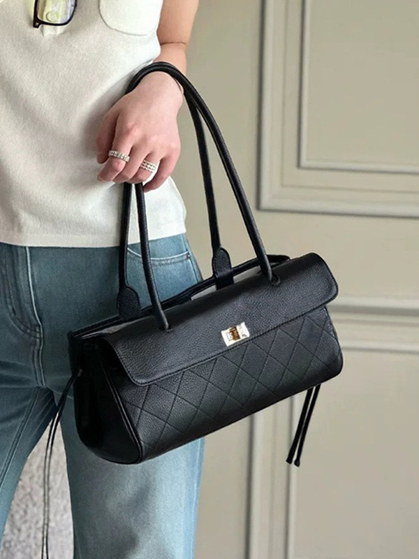 CLAREGQI 2026 Nieuwe Echt Lede - Structured Handbag Top Handle recensie en prijs