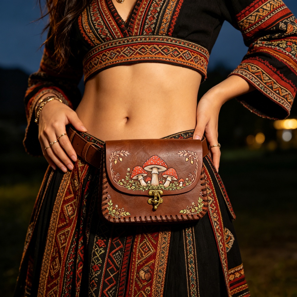 1 stuk rode PU-heuptas met pad - Belt Bag Leather Wide recensie en prijs